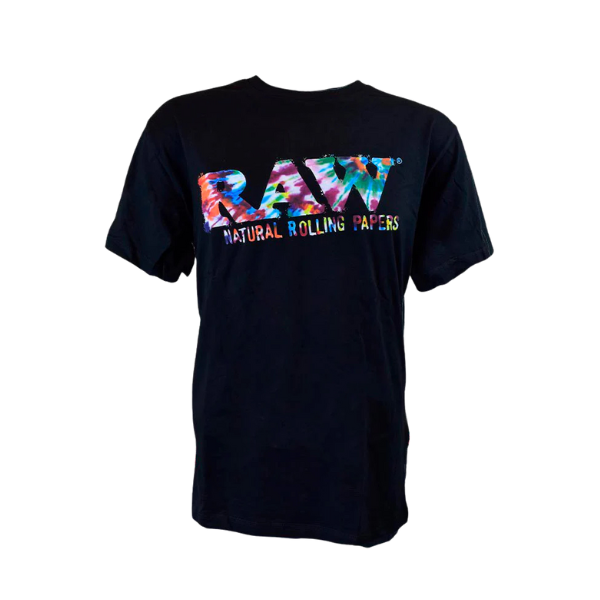 RAW Logo Shirts With Stash Pocket Short Sleeve / XL / Tie Dye